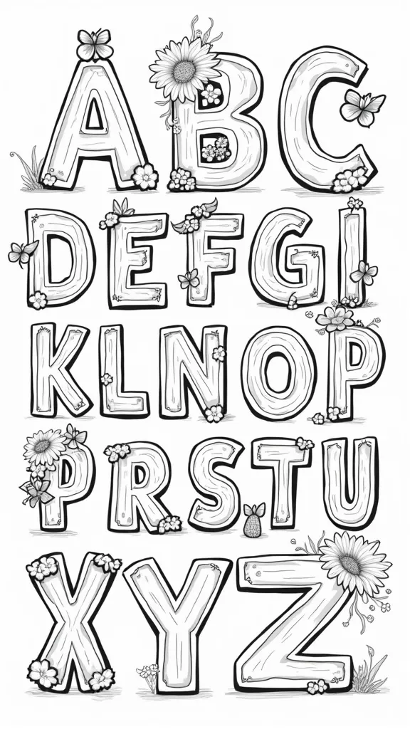 coloriage d’alphabet